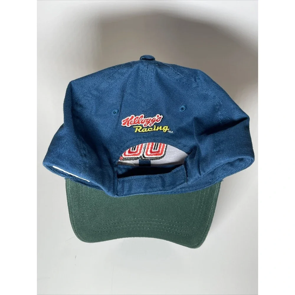 Mens Dale Earnhardt Jr 88 Kelloggs Racing Hat Blue Green 2008 NASCAR Cap - Picture 12 of 12